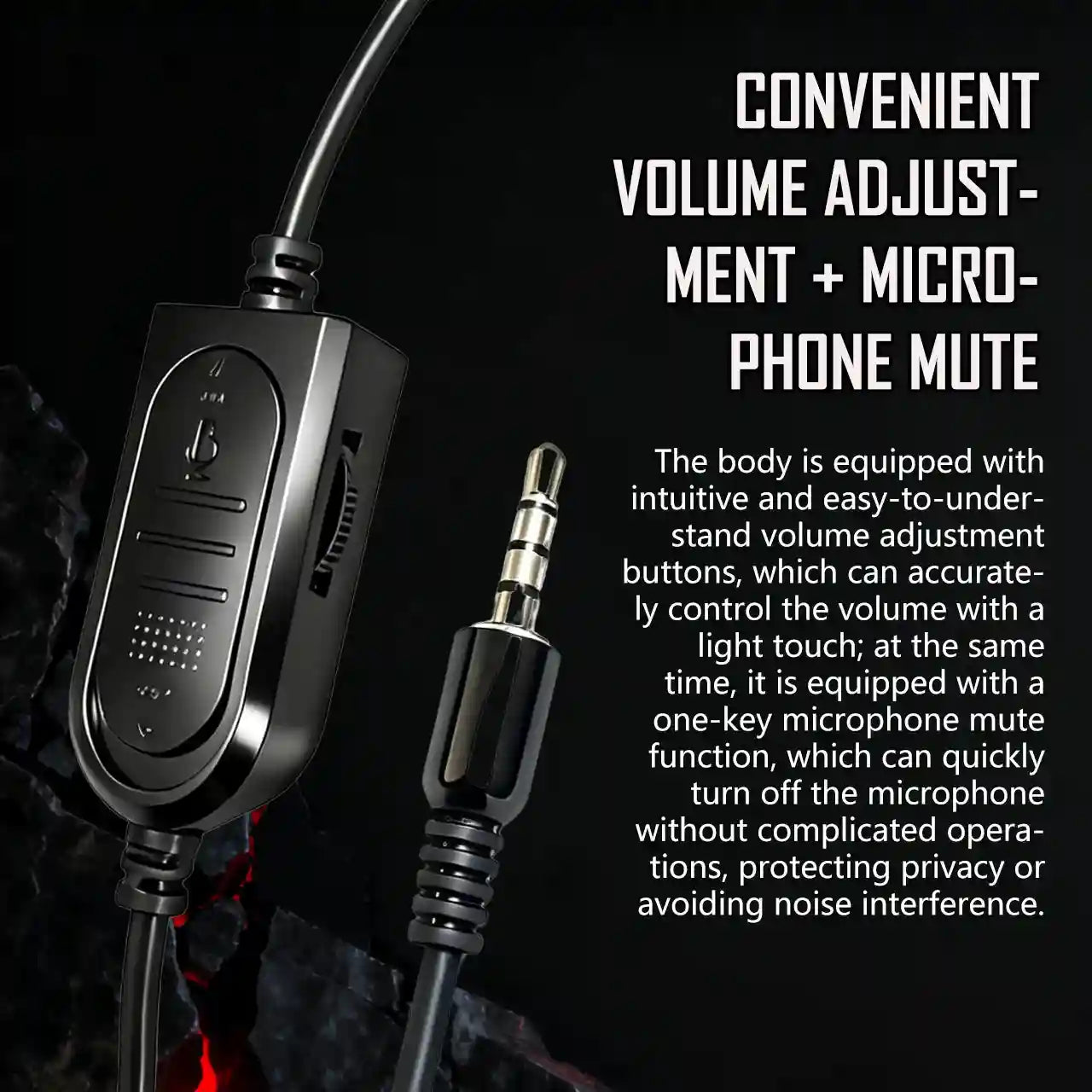 Wired Over-Ear Gaming Headphones - Noise-Canceling Black - Tidesmit Tidesmit