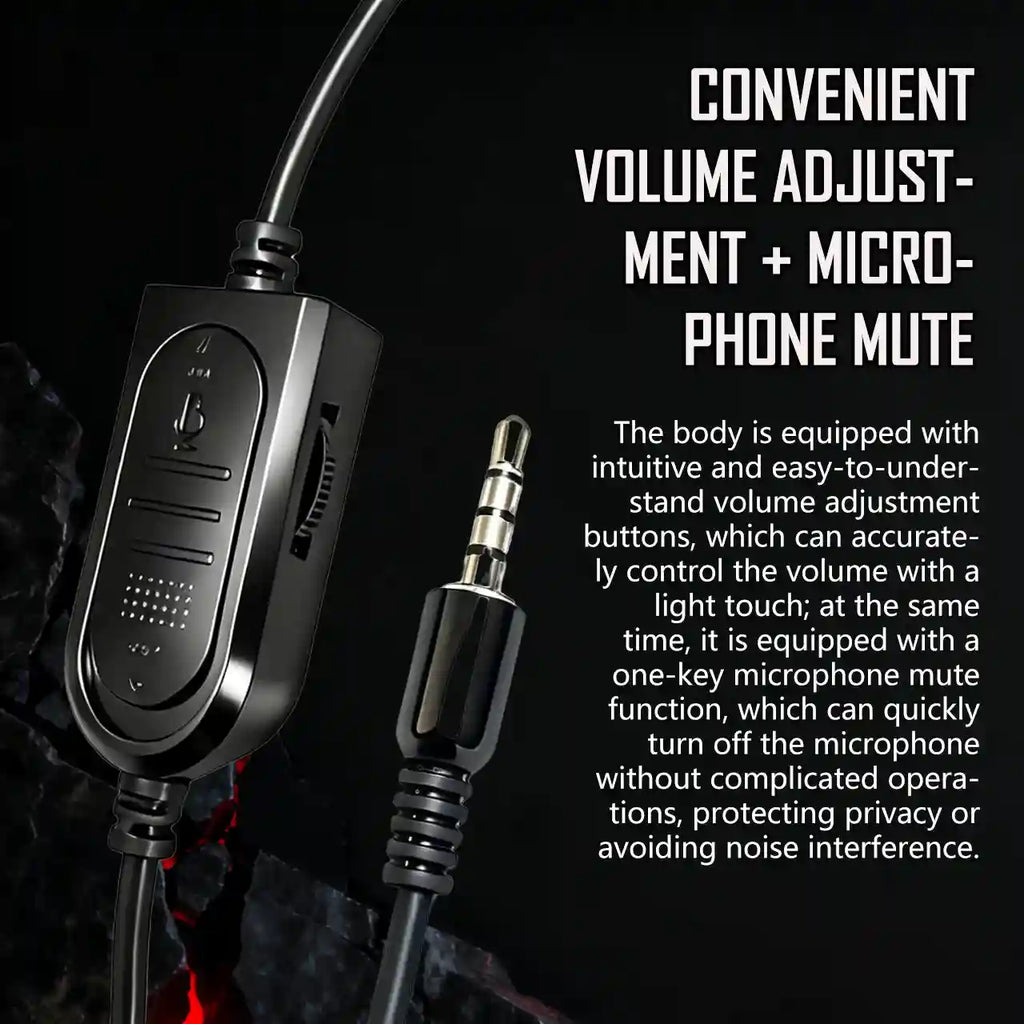 Wired Over-Ear Gaming Headphones with Mic - Comfortable PC Headset Tidesmit