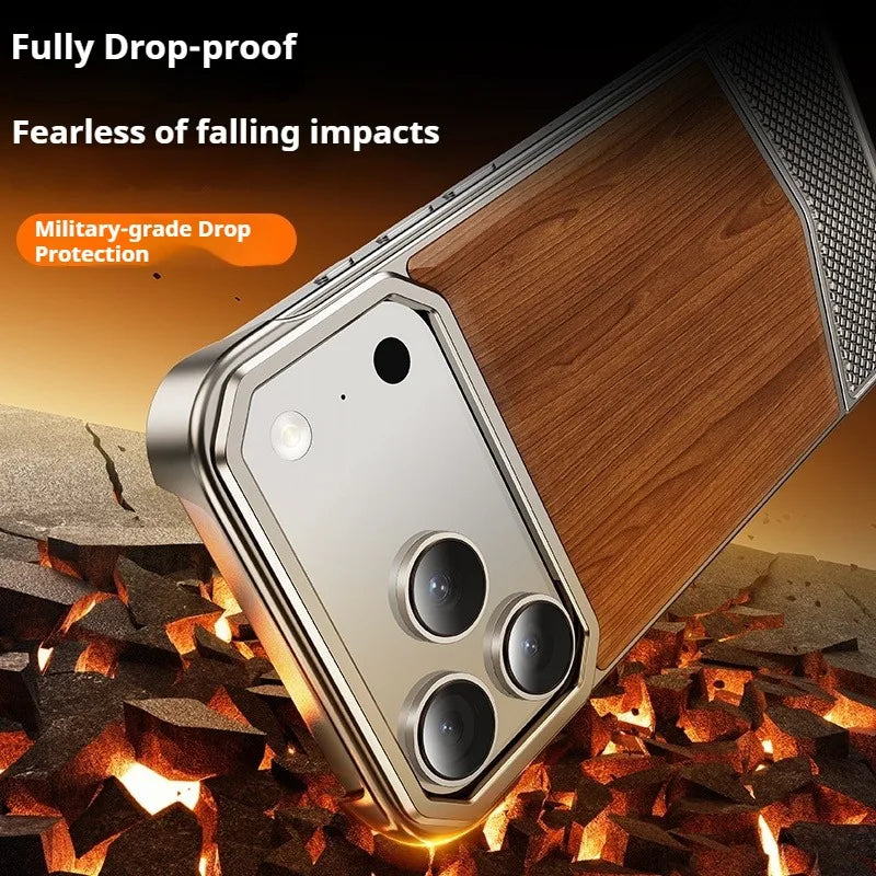 iPhone 17 Pro Max Phone Case | Slim Shock-Absorbing Wood Shell Tidesmit