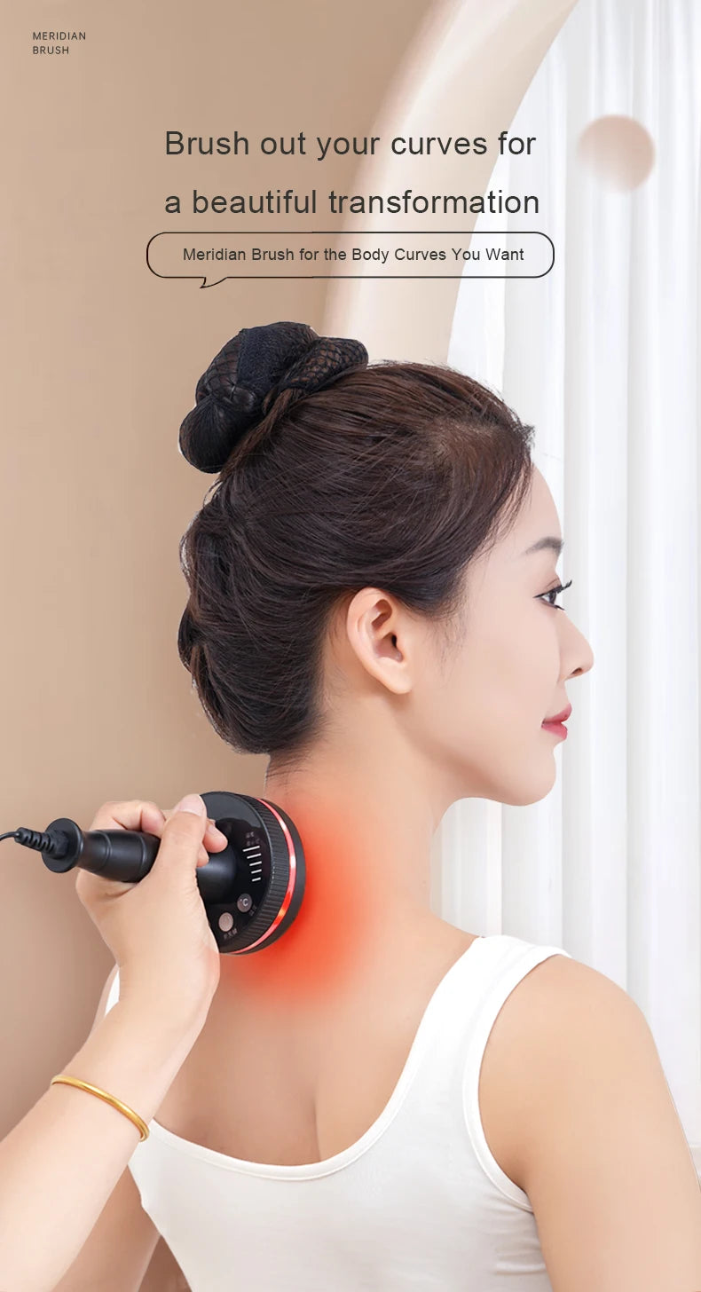 Electric Gua Sha Massager: Heated Deep Tissue Muscle Relief Tool Back Massage Instrument Tidesmit