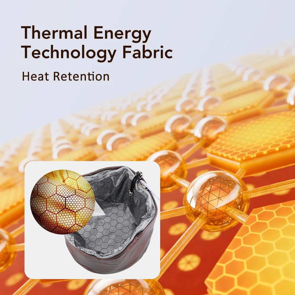 Brown electric hair steamer cap with thermal honeycomb fabric lining for deep conditioning and heat retention.