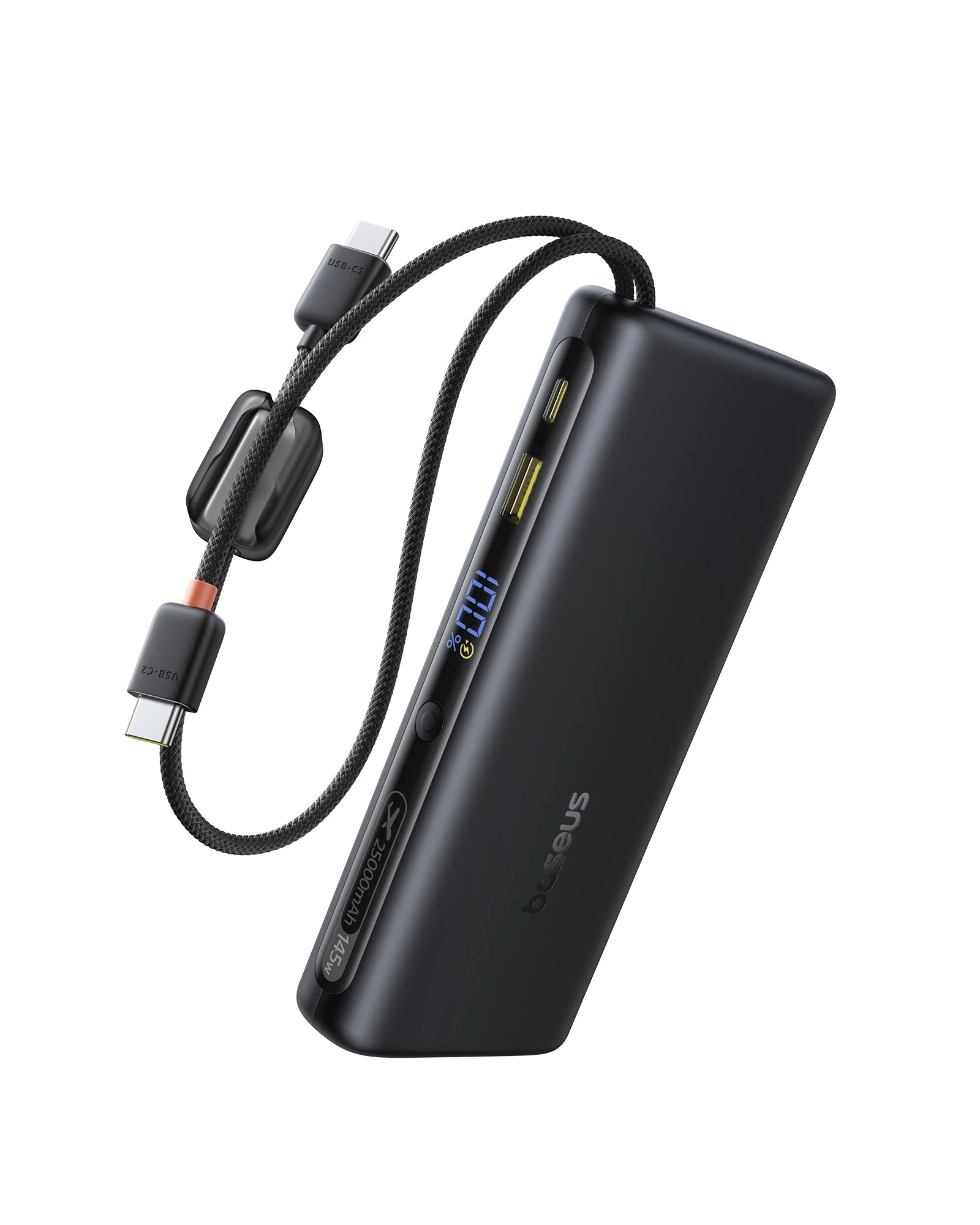 Tidesmit 25000mAh 145W Fast Charging Power Bank with Dual USB-C Cables Tidesmit