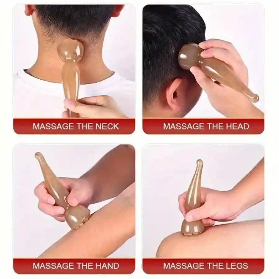 Manual Face and Scalp Massager - Portable Relaxation Wellness Tool Relaxation Treatment Tidesmit
