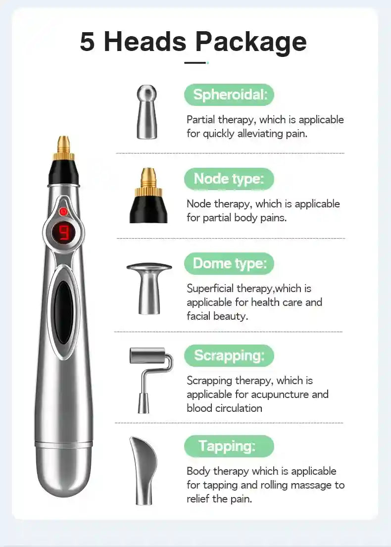 Electronic Acupuncture Pen for Pain Relief - Tidesmit Wellness Tool Relaxation Treatment Tidesmit