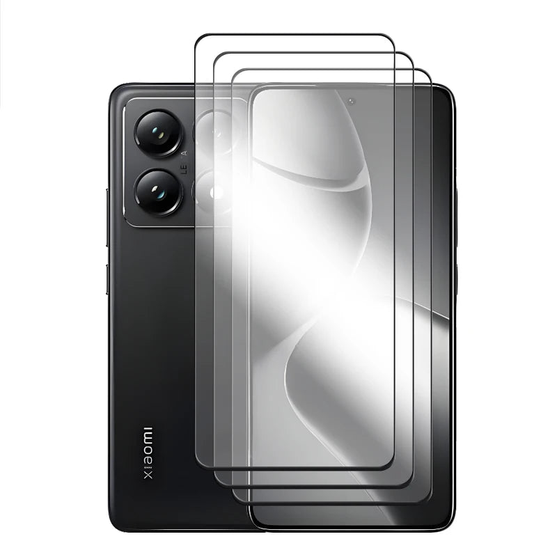 6in1 For Xiaomi 14T Pro Glass For Xiaomi 14T 15T Pro Tempered Glass Full Cover Screen Protector For Xiaomi 14T 15T Lens Film AE Only 3 Front Glass Tidesmit