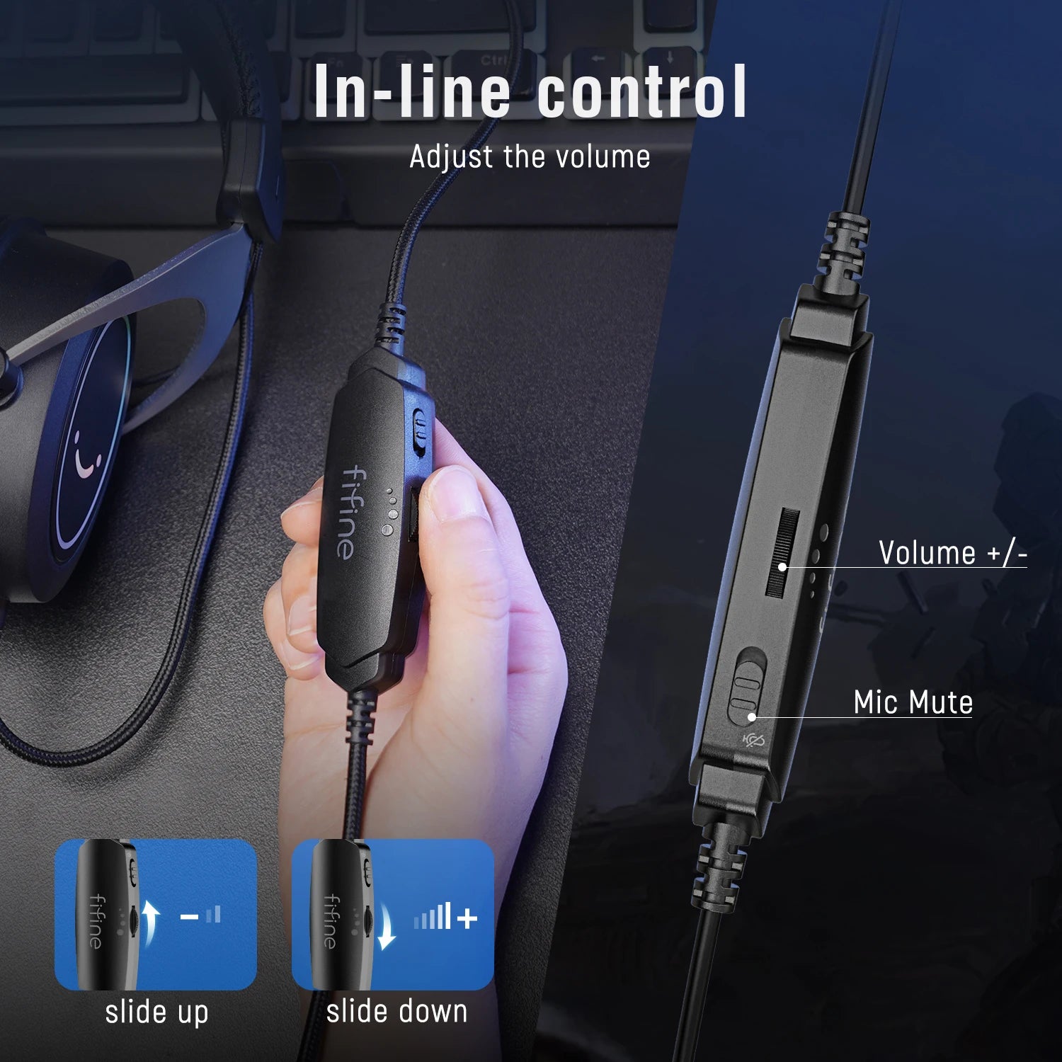 H3 Gaming Headset with Detachable Mic and Stereo RGB Sound Tidesmit