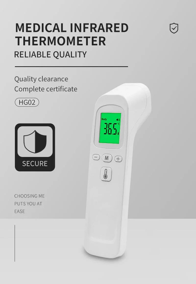 Digital Blood Pressure Monitor Wrist Tensiometer Electronic Sphygmomanometer Tonometer with LCD Forehead Digital Thermometer
