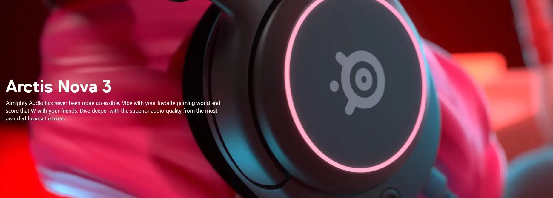 Arctis Nova 3 RGB Wired Gaming Headset | Spatial Audio White & Black Tidesmit