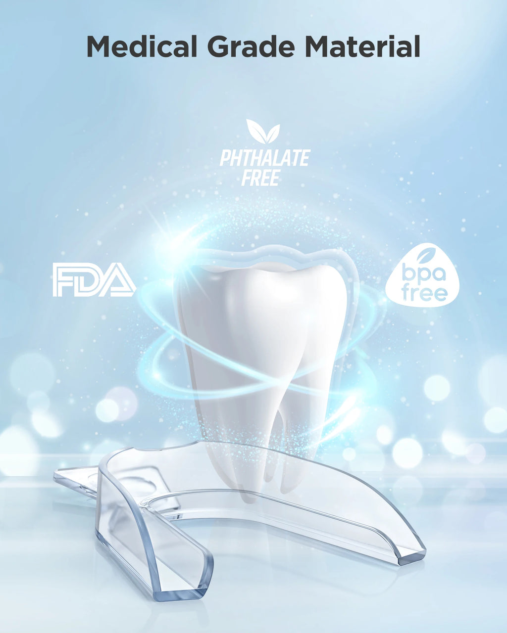 Fairywill Mouth Guard for Grinding Teeth,Night Guards,Guard to Prevent Bruxism,Teeth Whitening Trays,Pro Dental Guard for Moldab
