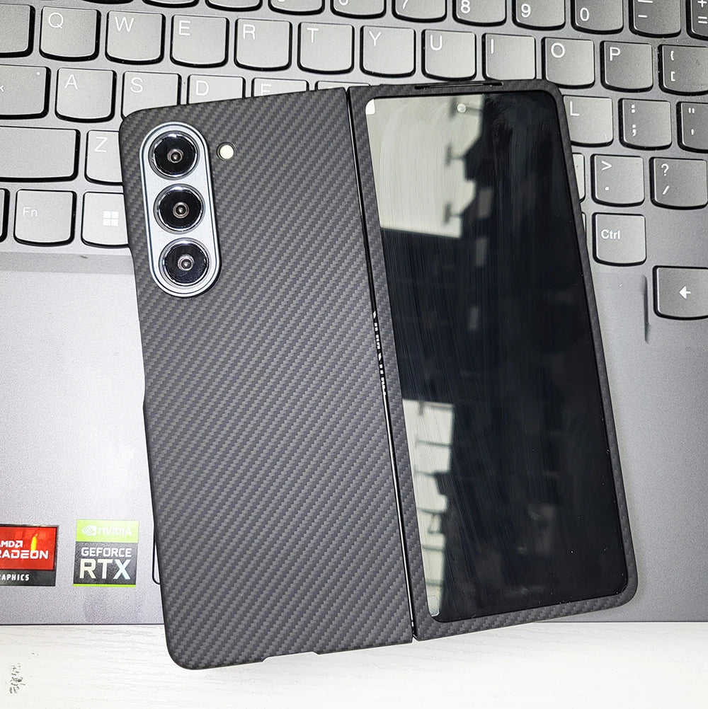 Samsung Galaxy Z Fold 6 Carbon Fiber Case | Ultra-Thin Aramid Cover 600DBlack(Fine)Ring China Mainland Tidesmit