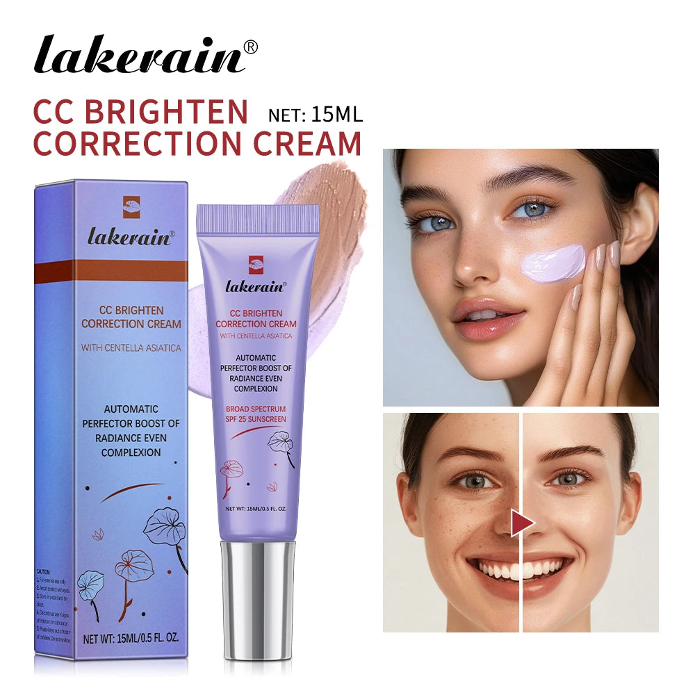 Tidesmit waterproof moisturizing CC cream for brightening and color correction as a lasting face makeup primer