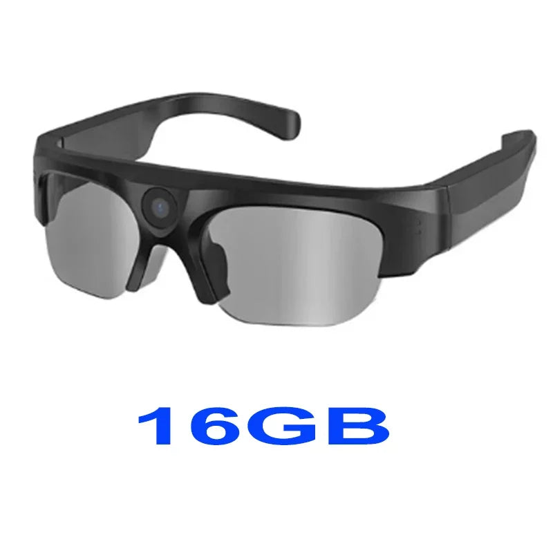 Smart Audio Sunglasses with Camera: Wireless Bluetooth VR Glasses 16GB Tidesmit