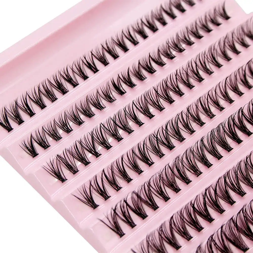 Big Capacity Super Bunch DIY Cluster Lashes 8-16mm Mix Charm Style Eyelashes Extension False Eyelash Makeup Tool Russian
