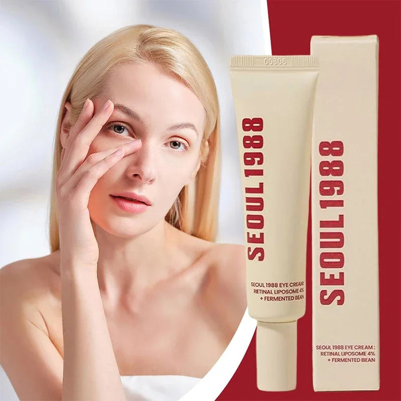Tidesmit Seoul 1988 4% Retinol eye cream texture close-up for anti aging dark circles and puffiness
