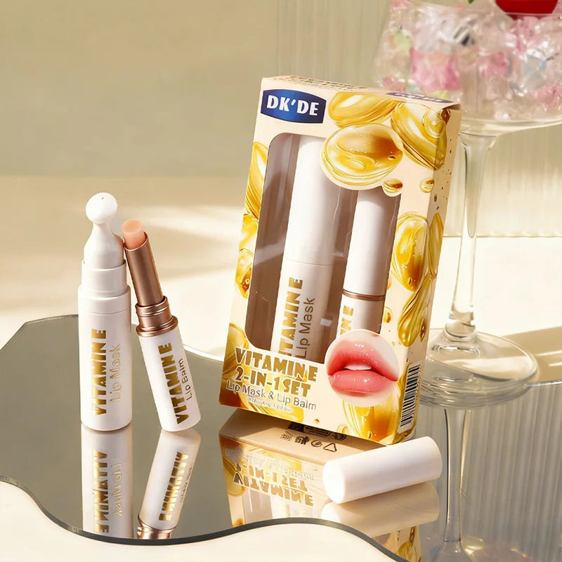 Lip Care & Hydrating Lip Mask Set - Cruelty-Free Night Repair Lip Care Tidesmit