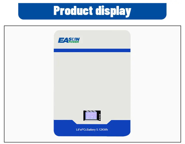 48V LiFePO4 Wall Mounted Battery | 100Ah & 200Ah Energy Storage Tidesmit
