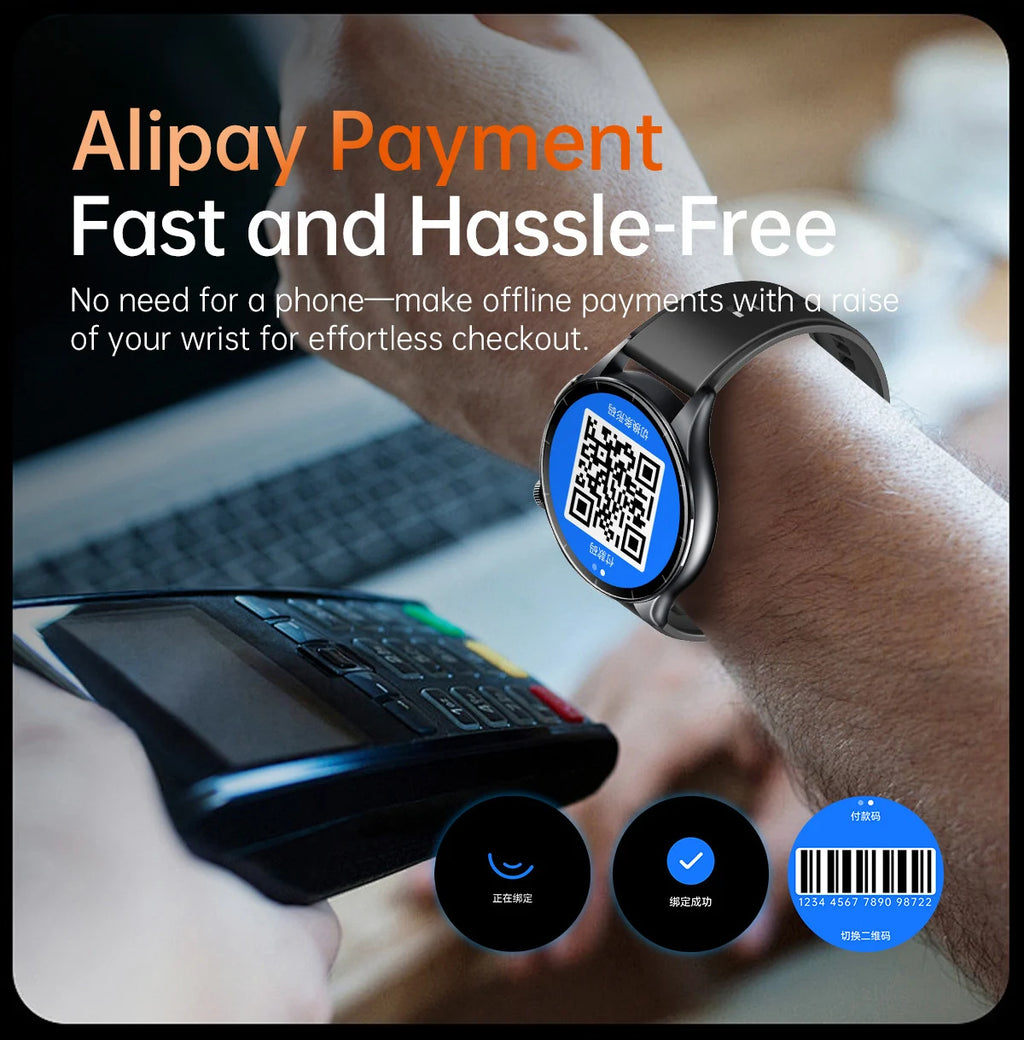 2026 New Health Analysis ECG+PPG Smart Watch Body Fat Uric Acid Blood Pressure Heart Rate Tracker NFC Smartwatch For Android IOS