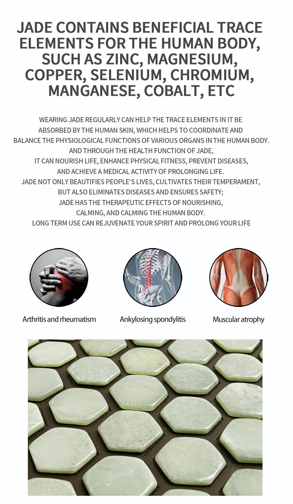 Jade Massage Cushion with Far Infrared Heat Therapy for Muscle Relief Massage Cushion Tidesmit