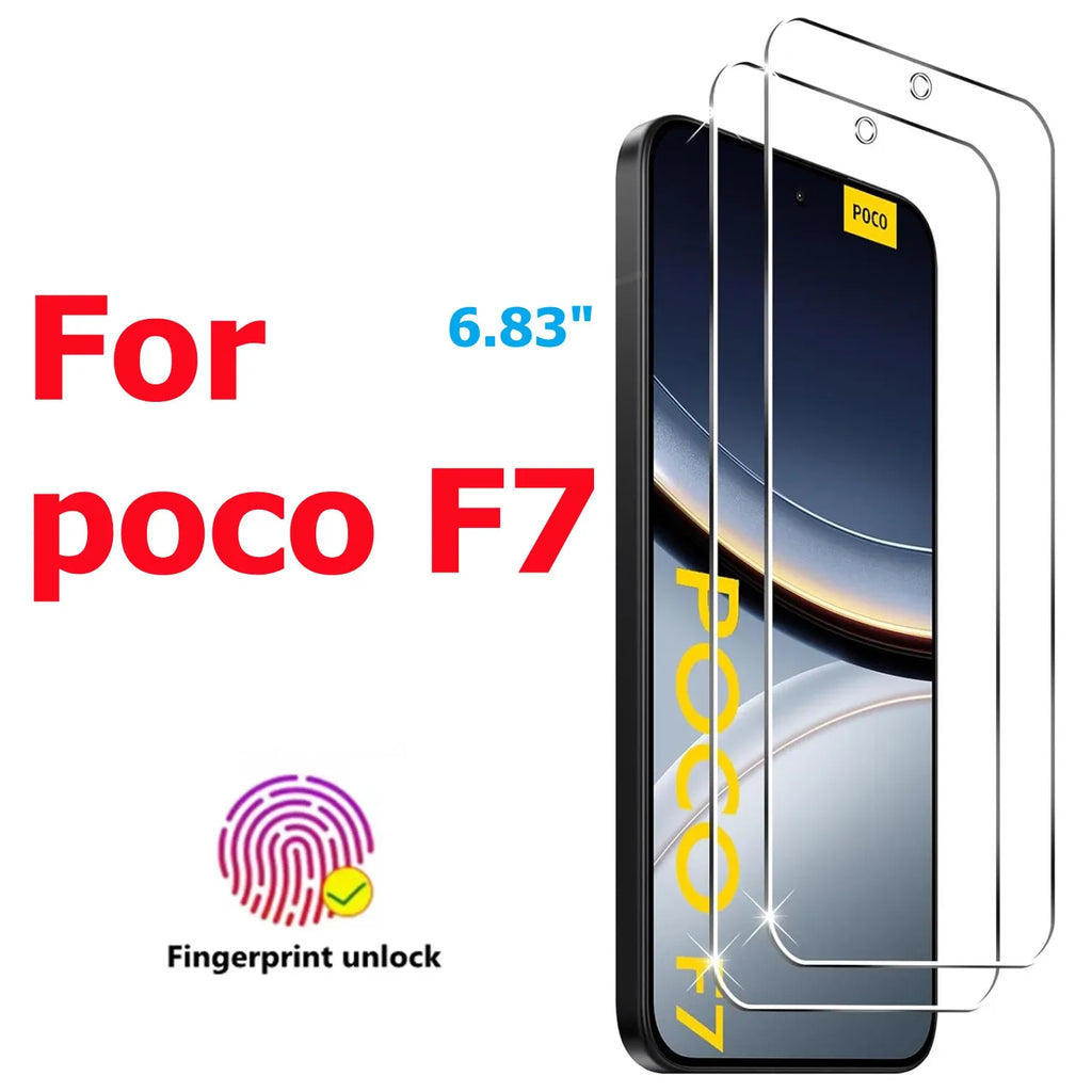 Poco F7 Tempered Glass Screen Protector - 9H Hardness Case-Friendly Film Tidesmit
