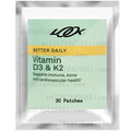 Tidesmit Vitamin D3 & K2 supplement patch for immune, bone, cardiovascular, and skin health support.