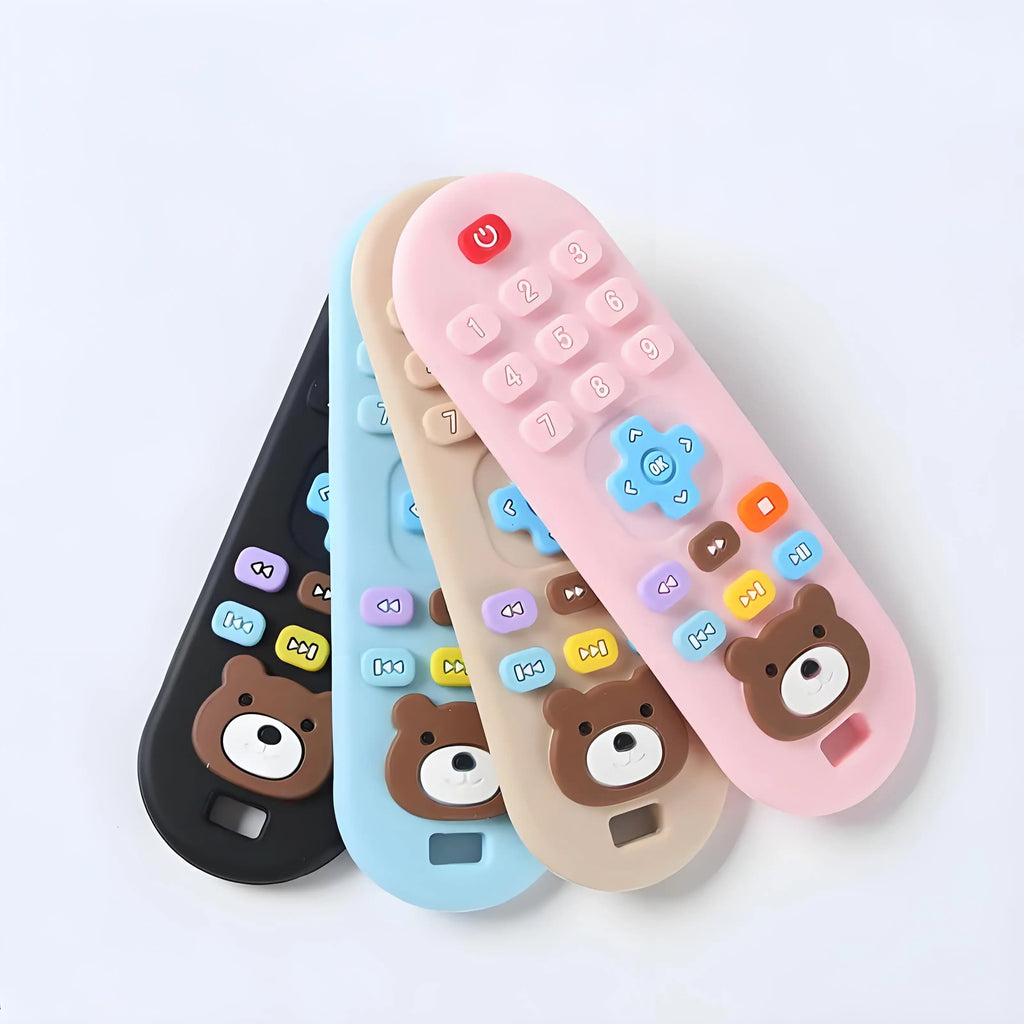 1/3pcs Teether Toys Remote Control Baby Teeth Use for Boys and Girls Holiday Gift Remote Control Shape Silicone Teething Toy