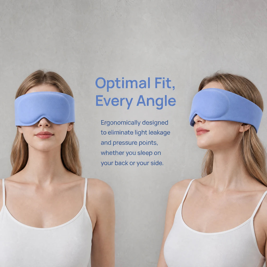 3D weighted eye mask,3D Breathable Soft Comfortable Eye Mask for Sleeping,Light Blocking,Microgravity alleviates eye fatigue