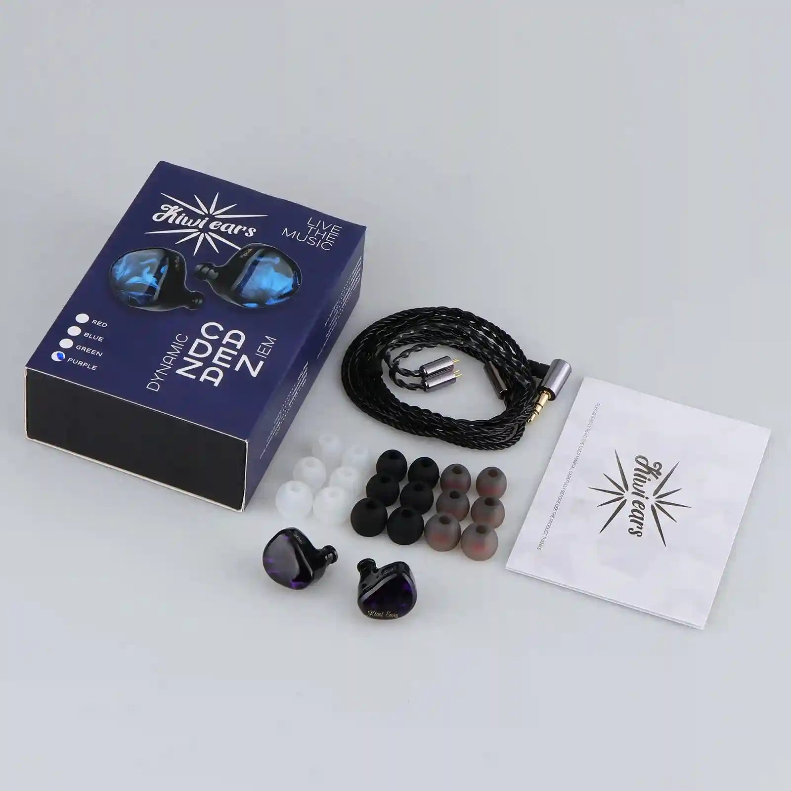 Kiwi Ears Cadenza 10mm Beryllium Driver In-Ear Monitor - High Fidelity Tidesmit