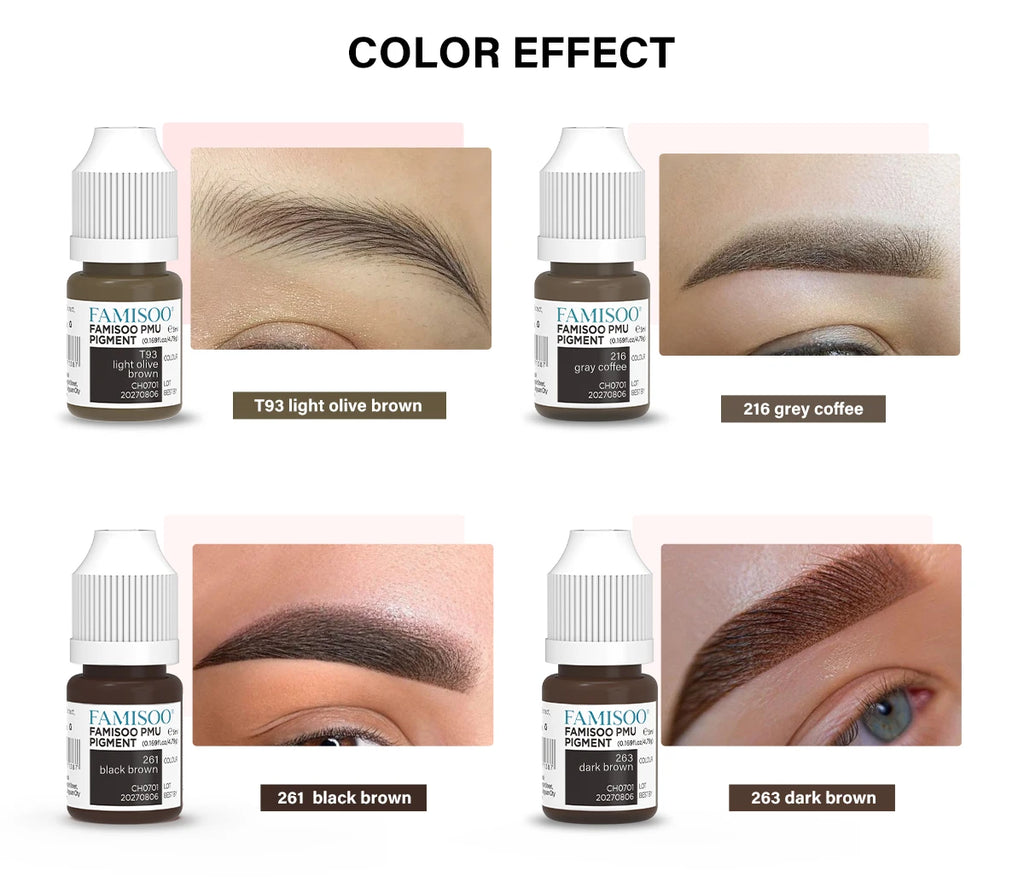Professional Microblading Eyebrow Tattoo Ink - Long-Lasting 5ml Pigment Permanent Makeup Machines Tidesmit