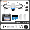 4K Camera Drone With 3-Axis Gimbal GPS - Foldable Aerial Quadcopter S-X2-WHITE-2B Tidesmit
