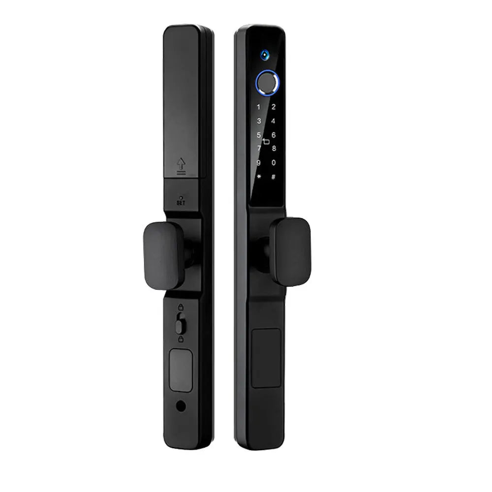 Peephole Camera Smart Aluminum Lock Euro 3592 Mortise Waterproof Tuya Wifi Fingerprint Digital Lock of UPVC Grill Sliding Door