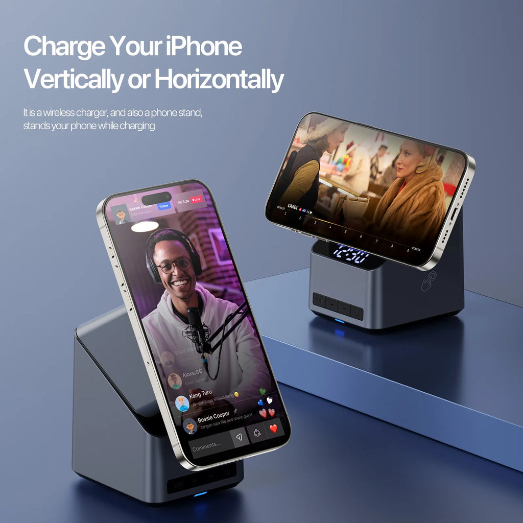 4 in 1 Wireless Charger: Qi Certified Fast Charging Station for Apple Tidesmit