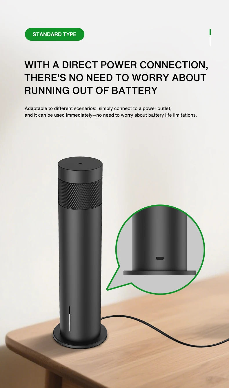 Home Waterless Essential Oil Diffuser Smart Aroma Scent Diffuser APP Control Large Coverage for Hotel Living Room Office Bedroom