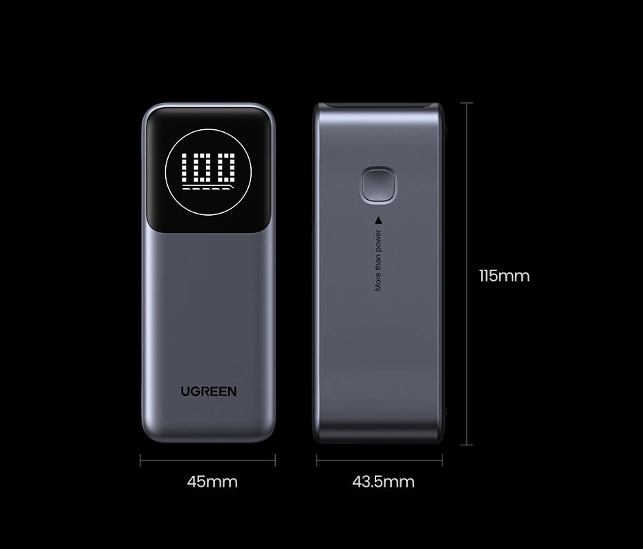 100W Fast Charging Power Bank | 12000mAh Laptop Battery Charger Tidesmit