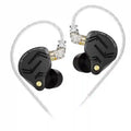 KZ ZS12 PRO X Hybrid IEMs with 1DD+5BA Drivers for Precision Audio Black no mic Tidesmit