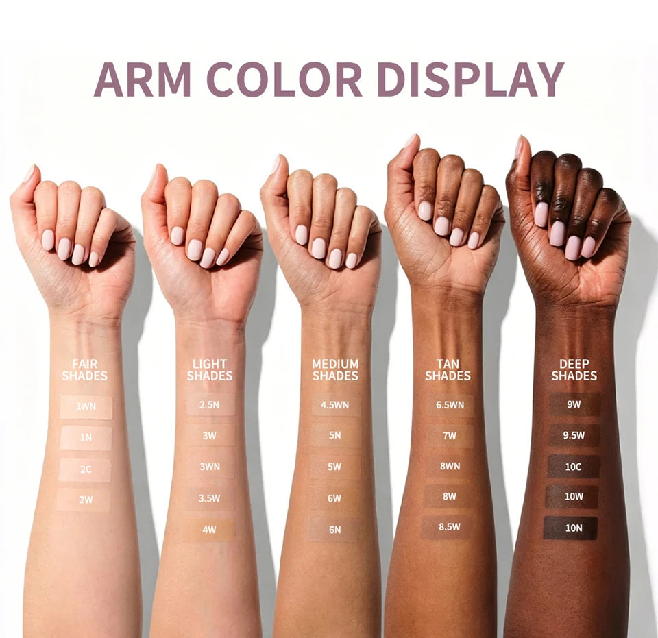 Tidesmit Skin Tint Blurring Elixir Foundation shade swatch showing hydrating full coverage for all skin tones