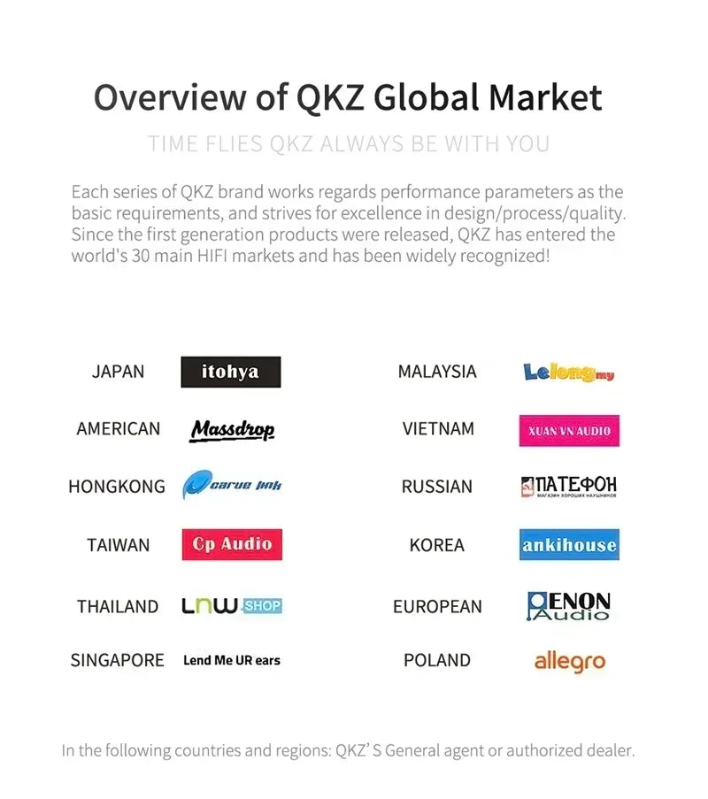 QKZ AK6 Wired Earphones With Mic - Dynamic HiFi Stereo | Tidesmit Tidesmit