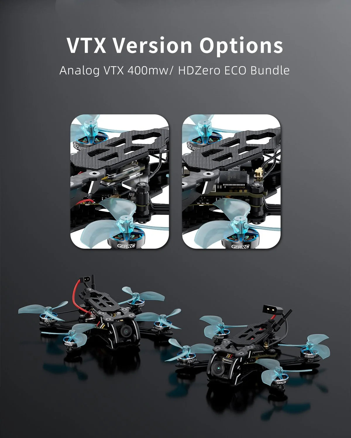 FPV Drone Quadcopter Kit: Tidesmit T-Cube18 2S HD O4 Precision System Tidesmit