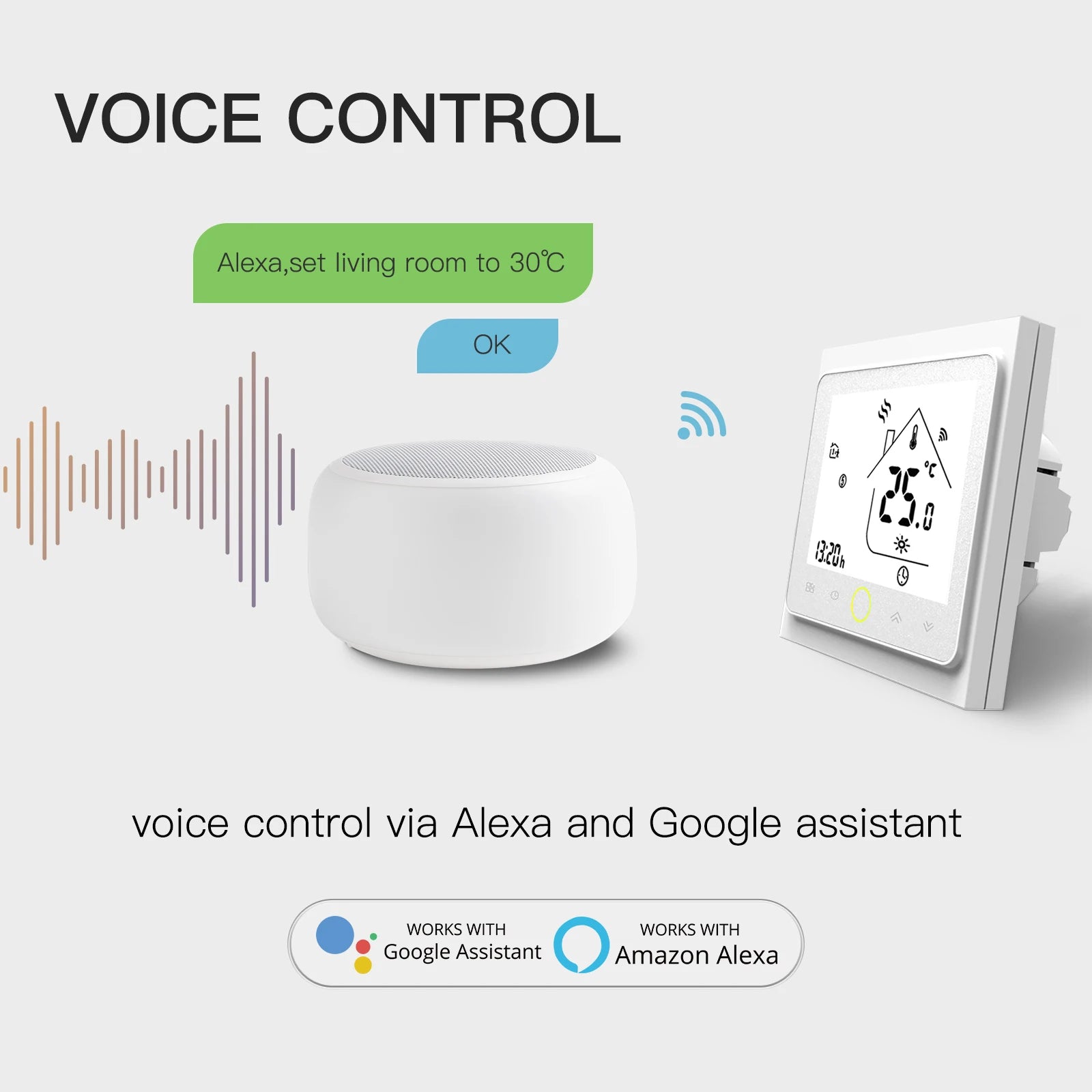 Smart WiFi Thermostat Temperature Controller Water Electric Warm Floor Heating Water Gas Boiler Works with Echo Google Home Tuya