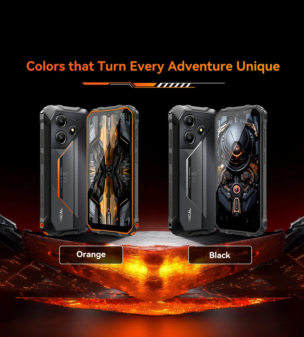 Blackview OSCAL Marine 2 Rugged Phone AI 11000mAh Battery 6.56 " HD+ Display Unisoc T6158GB RAM 128GB Smartphone Android 15 NFC