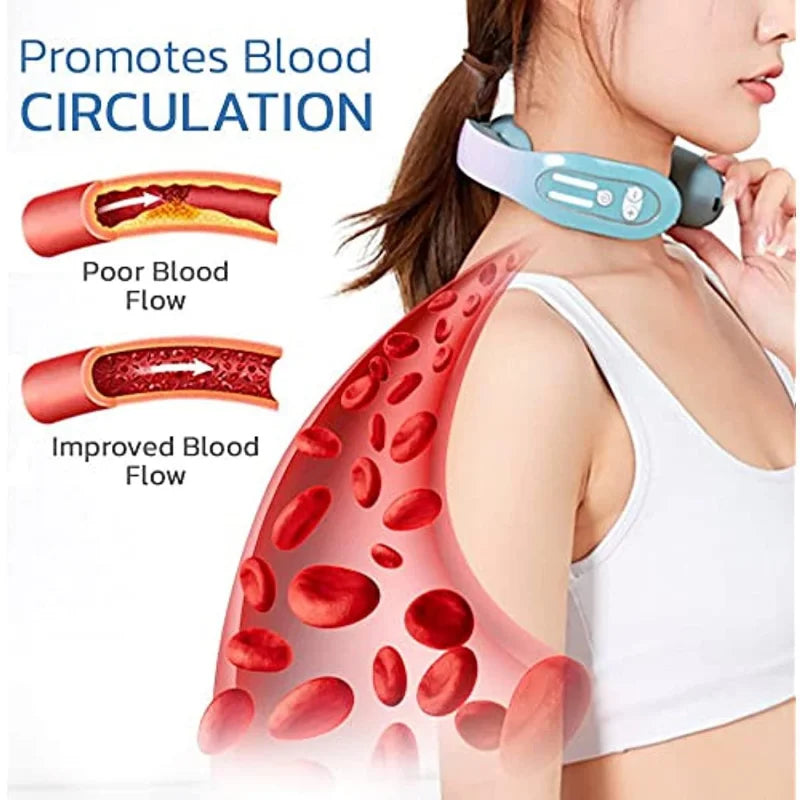 Portable Cervical Spine Massager - USB & Battery Powered Neck Relief Relaxation Treatment Tidesmit