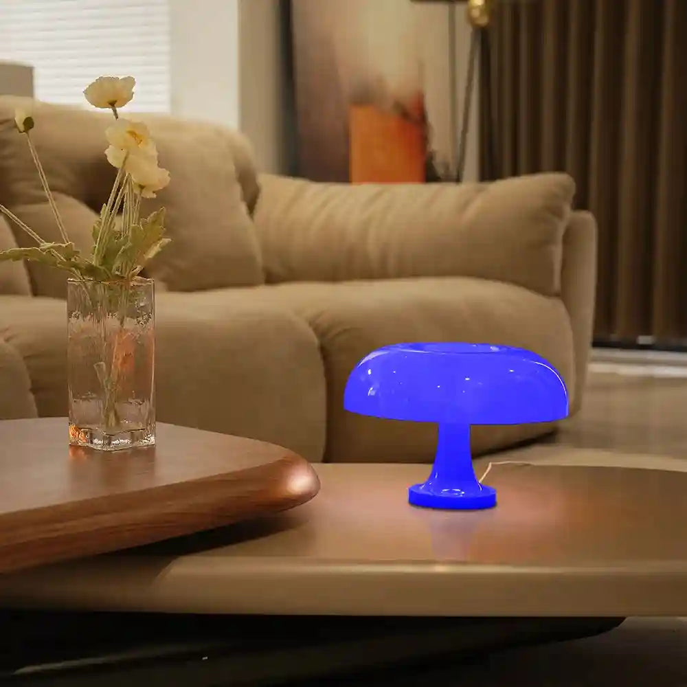 Mushroom Table Lamp - Bauhaus Bedside LED Light, 25cm Adjustable Desk Lamp Tidesmit