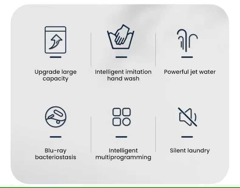 Tidesmit 10kg fully automatic top load washer dryer combo featuring a compact portable design for industrial laundry