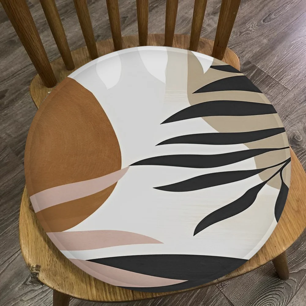 Palm Tree Leaves Art Chair Cushion Soft Office Car Seat Comfort Breathable 45x45cm Sofa Decor Tatami