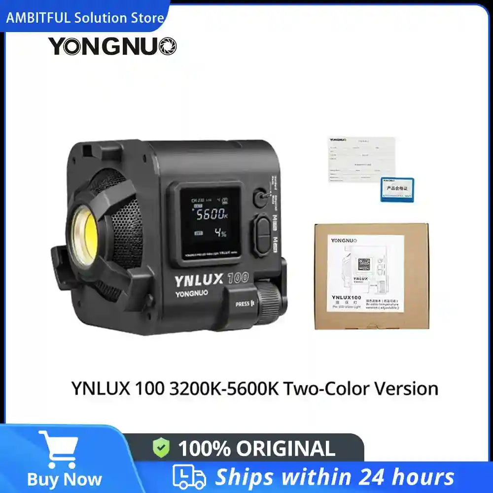 Bi-color LED Video Light: Portable Handheld Studio Lamp for Content Tidesmit