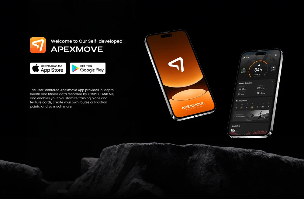 2025 KOSPET Tank M4 Rugged Smart Watch Stainless Steel GPS Offline Maps 10ATM 45M Freediving 24/7 Health Monitor for Android iOS