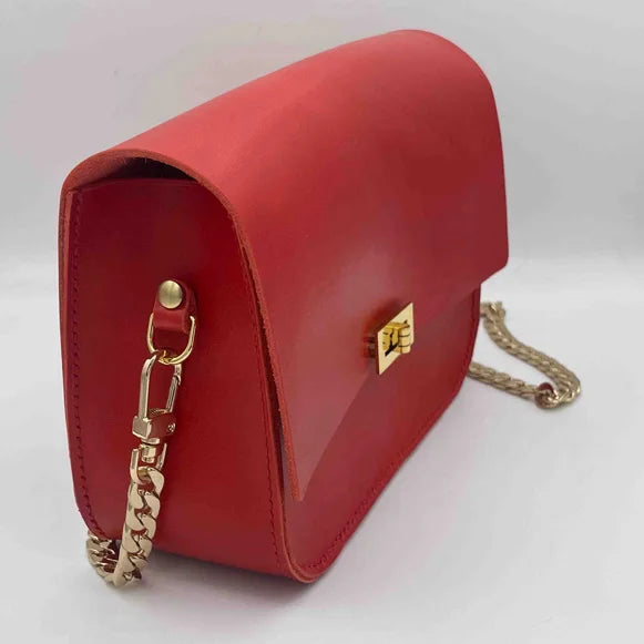 CHOU Shanghai Premium Lady Women Genuine Leather Single Strap Shoulder Bag Fashion Metal Lock Handbag Custom Printed Logo