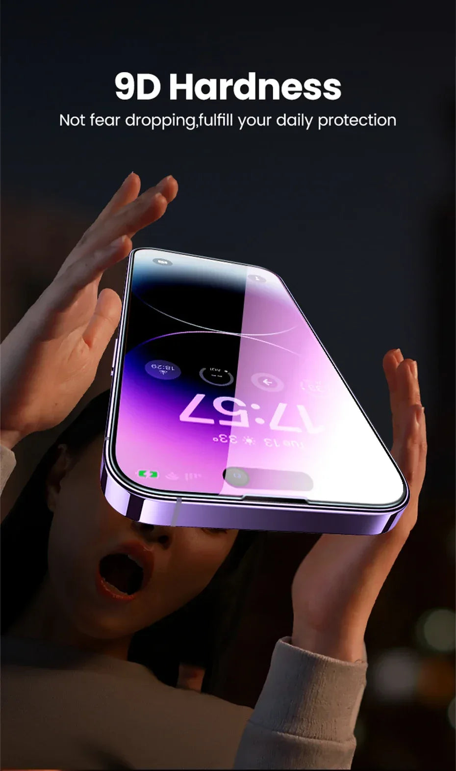 iPhone 14 Pro Max Screen Protector - 9H Tempered Glass 2 Pack by Tidesmit Tidesmit