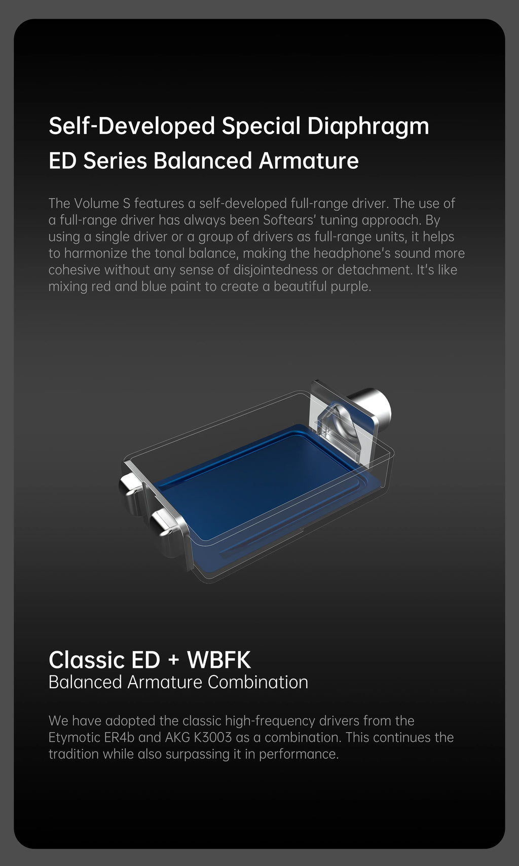 Softears Volume Hybrid Quad-Driver IEMs Black | Tidesmit Tidesmit