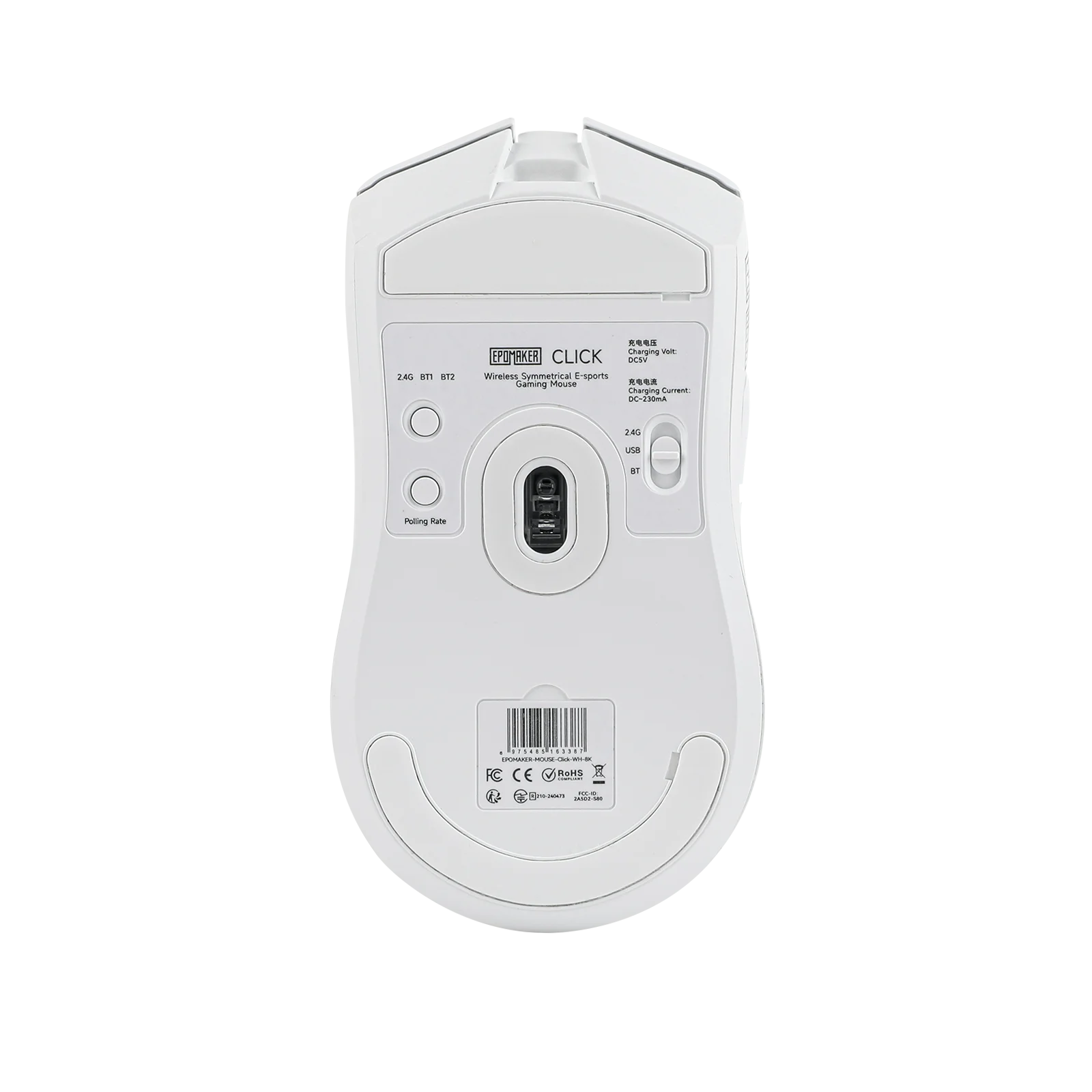 EPOMAKER Click Tri-mode Wireless Lightweight Gaming Mouse 8K Polling Rate with PAW3950 Sensor & 800 to 42000 DPI