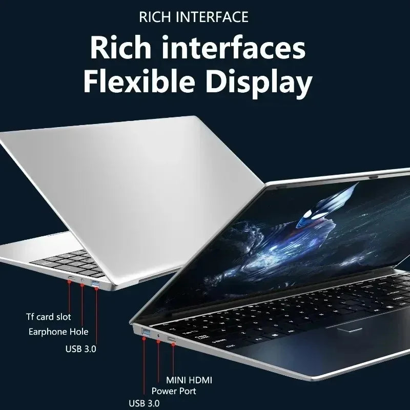 LENO Intel Core i9 10980HK High-Performance Laptop 15.6",2TB SSD,32GB RAM,Windows 11 Pro,Portable Notebook PC for Office Study
